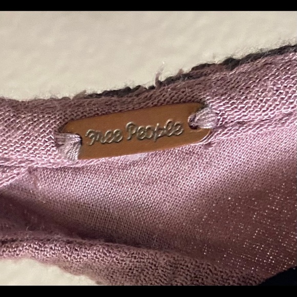 Free People Boho purple long sleeve tunic dress - Picture 6 of 9